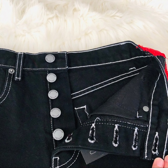 Carmar Denim Size 25 Side Zip distressed shorts - Picture 8 of 11